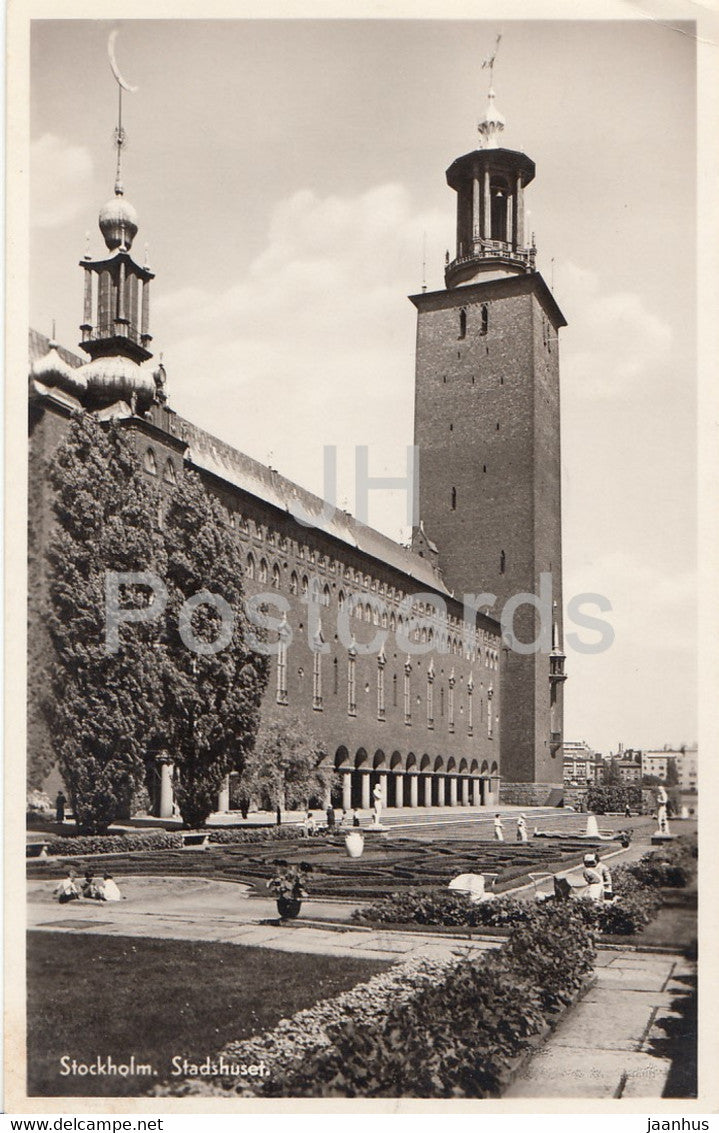 Stockholm - Stadshuset - old postcard - Sweden - used - JH Postcards