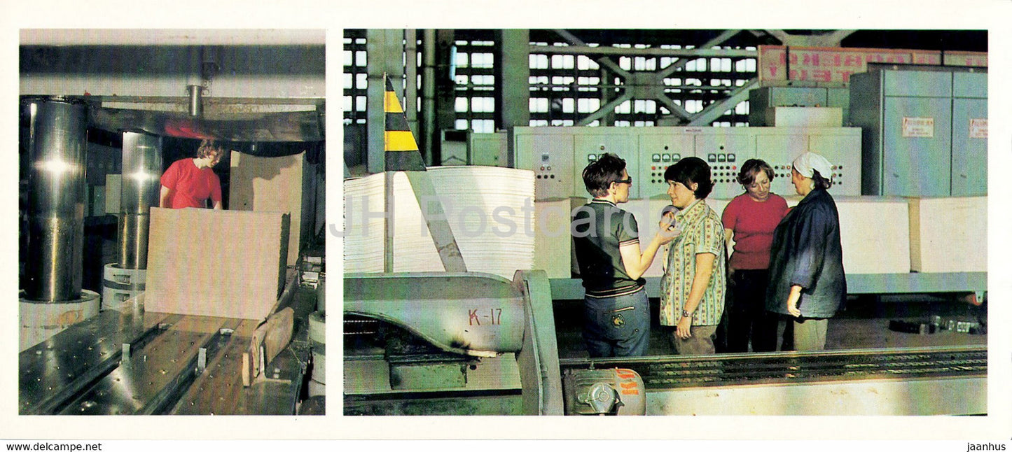 Bratsk - timber industry complex - factory - 1981 - Russia USSR - unused - JH Postcards