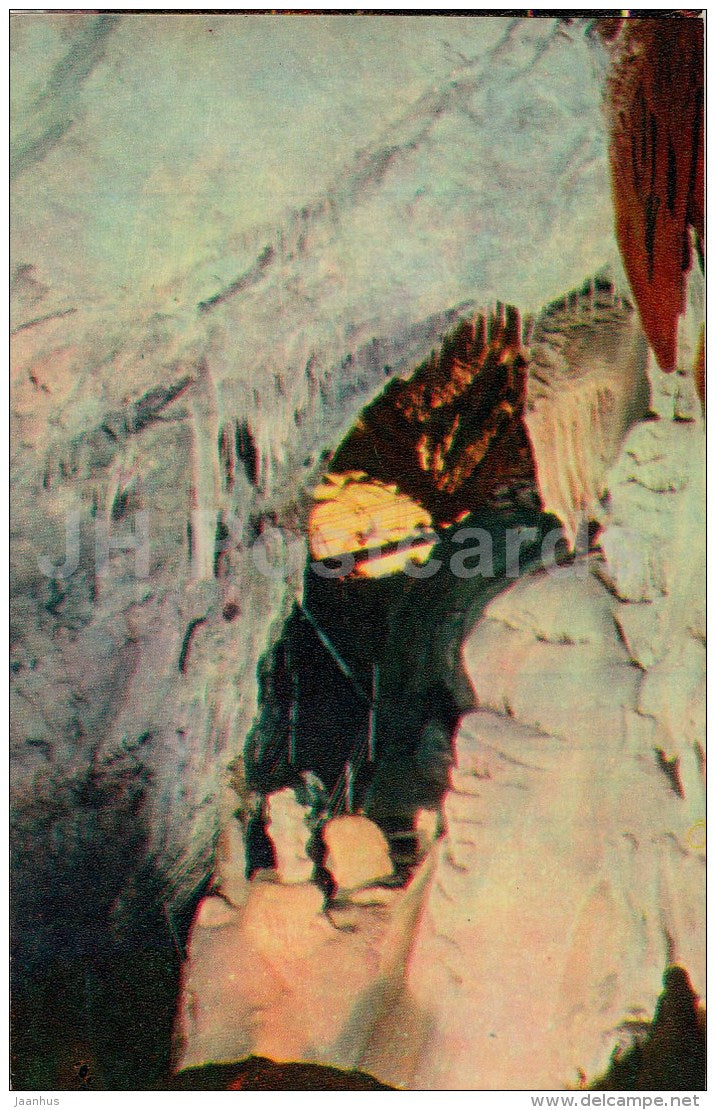 Canyon . Accsess to the Tbilisi Hall - New Athos Cave - Novyi Afon - Abkhazia - Turist - 1976 - Georgia USSR - unused - JH Postcards