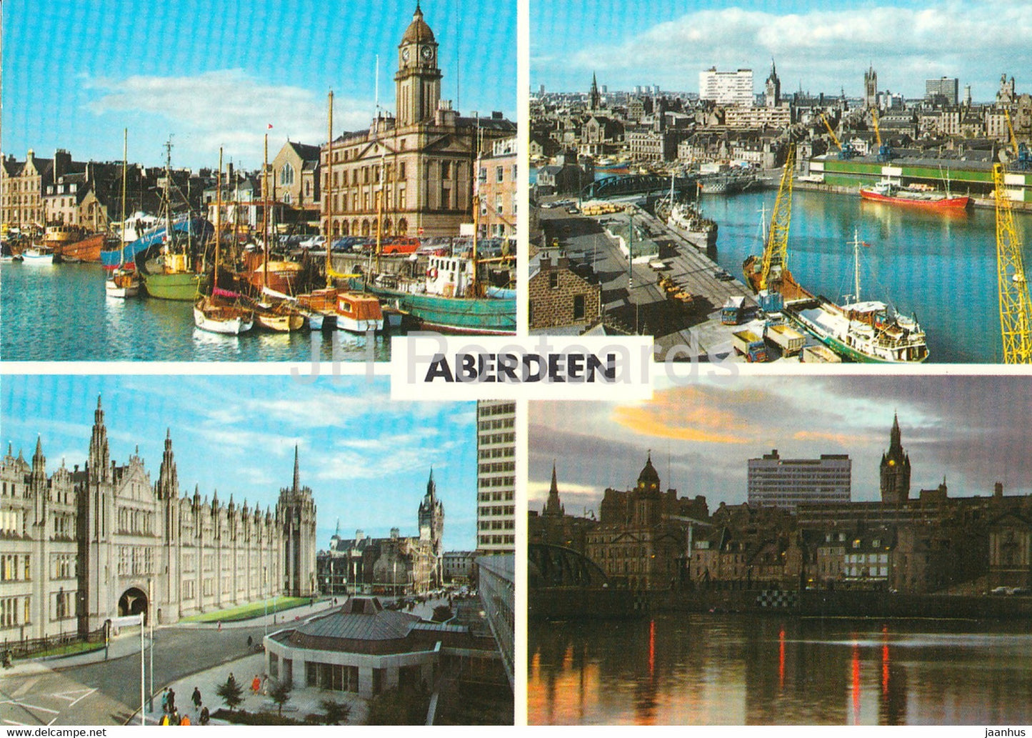 Aberdeen - Port - boat - Scotland - United Kingdom - unused - JH Postcards