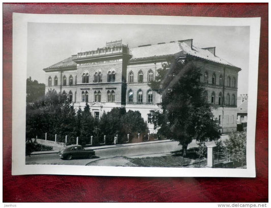 Zakarpatya - Transcarpathia - Uzhgorod - University - Department of Chemistry  building - 1958- Ukraine - USSR - unused - JH Postcards