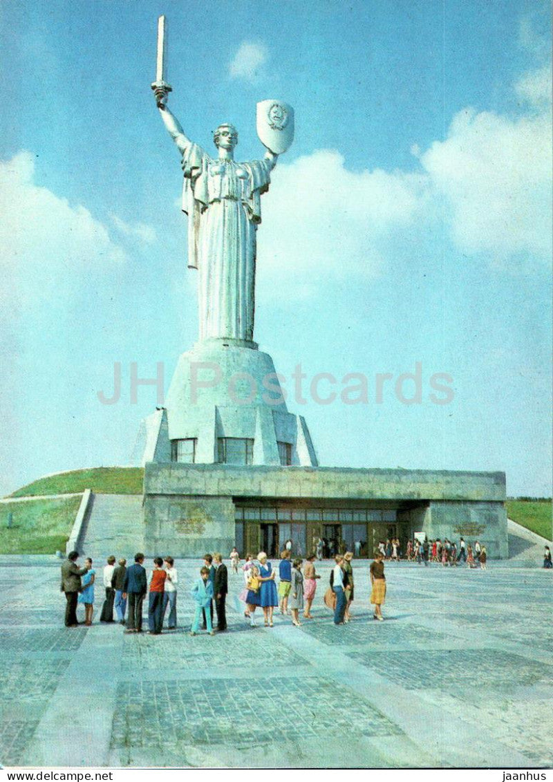 Kyiv - Kiev - Monument to the Motherland - 1989 - Ukraine USSR - unused - JH Postcards