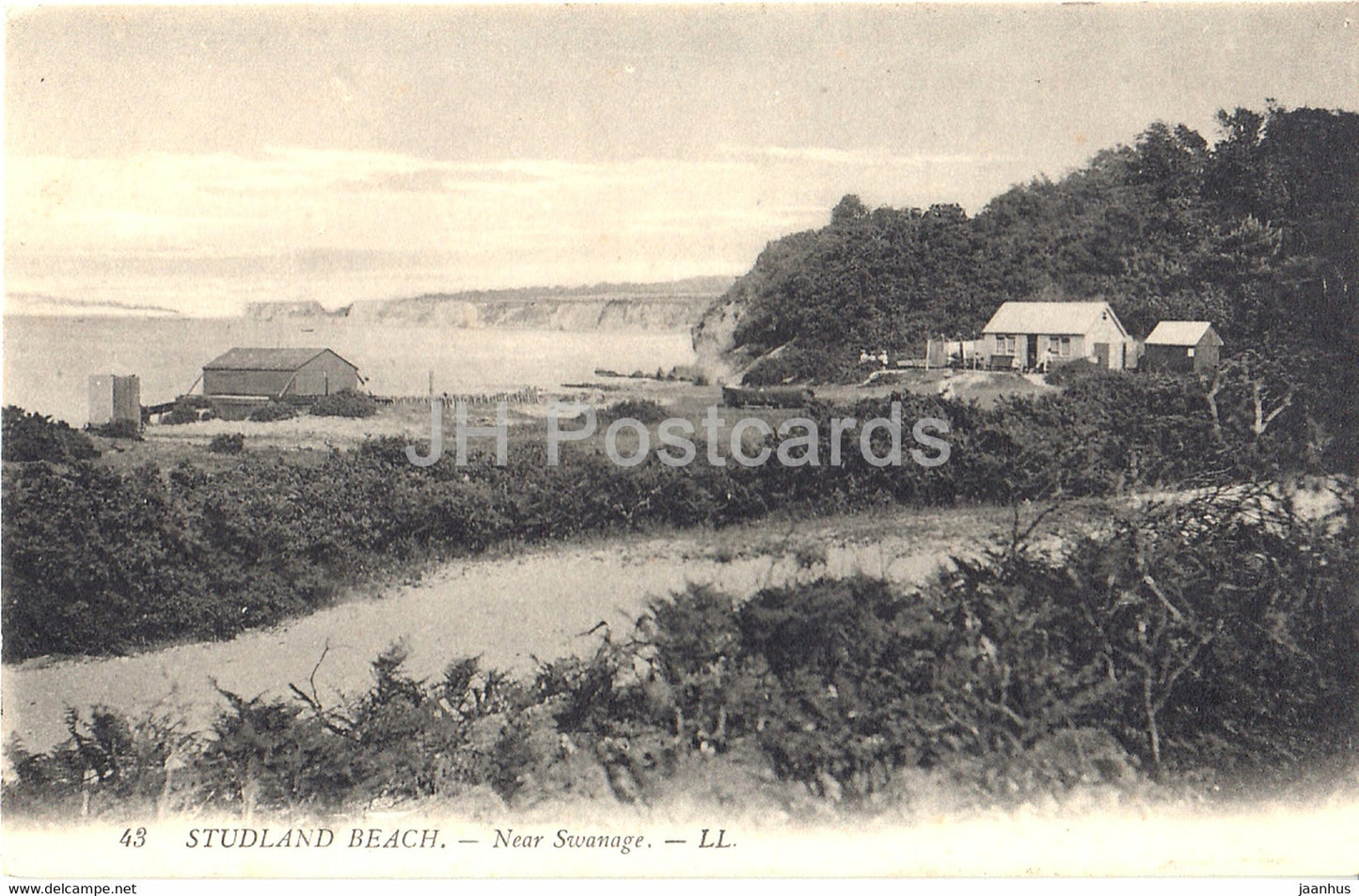 Studland Beach - Near Swanage - 43 - old postcard - England - United Kingdom - unused - JH Postcards