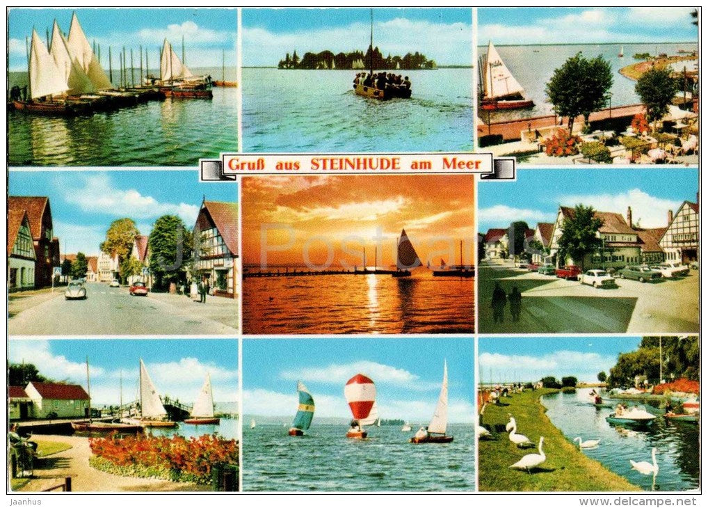 Gruss aus Steinhude am Meer - segelboot - sailing boat - STM 10 - Germany - 1979 gelaufen - JH Postcards