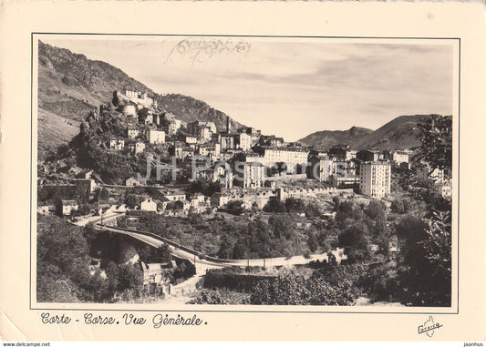 Corte - Corse - Vue Generale - old postcard - 1957 - France - used - JH Postcards