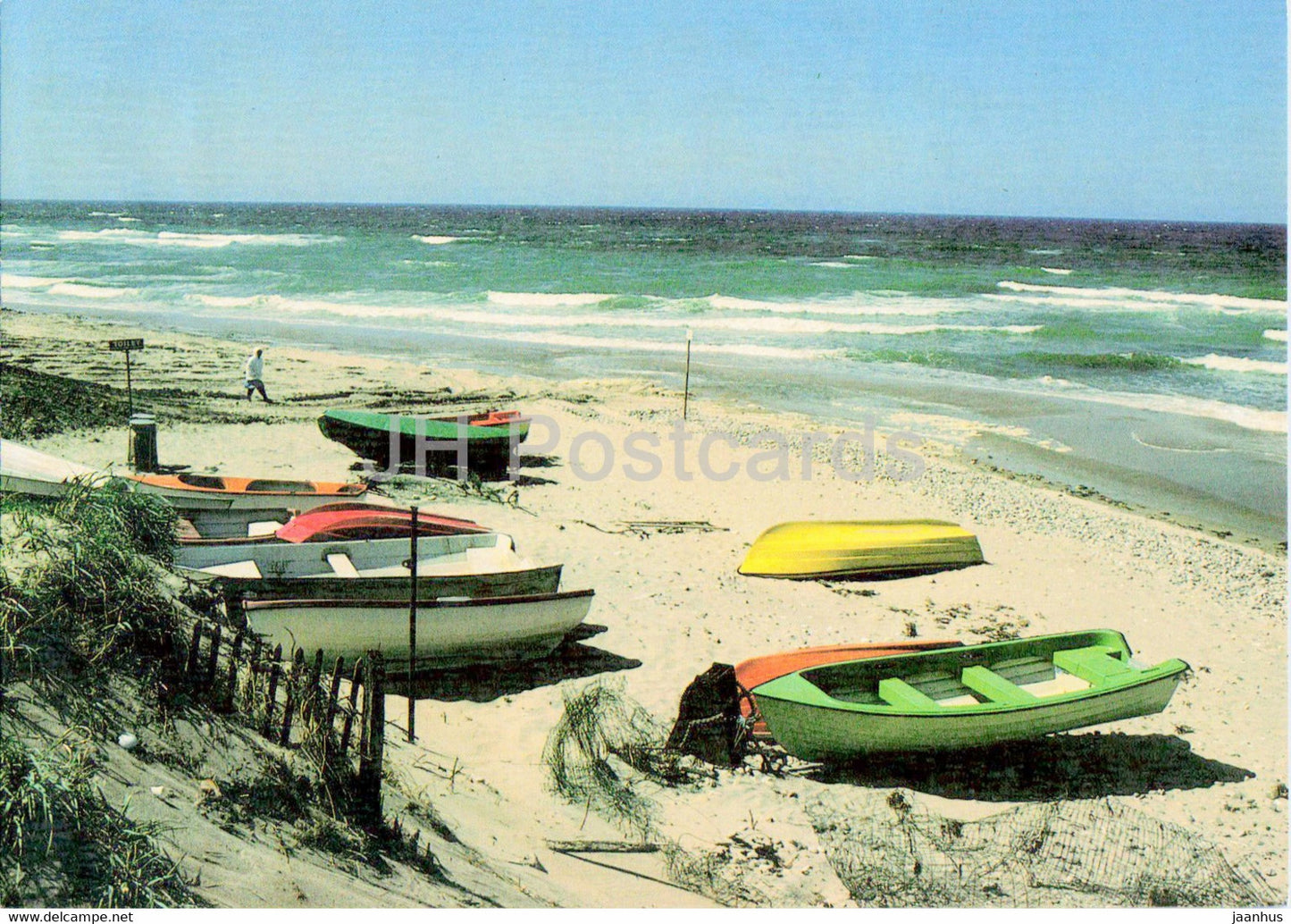 Rageleje Strand - coast - boat - Denmark - unused - JH Postcards