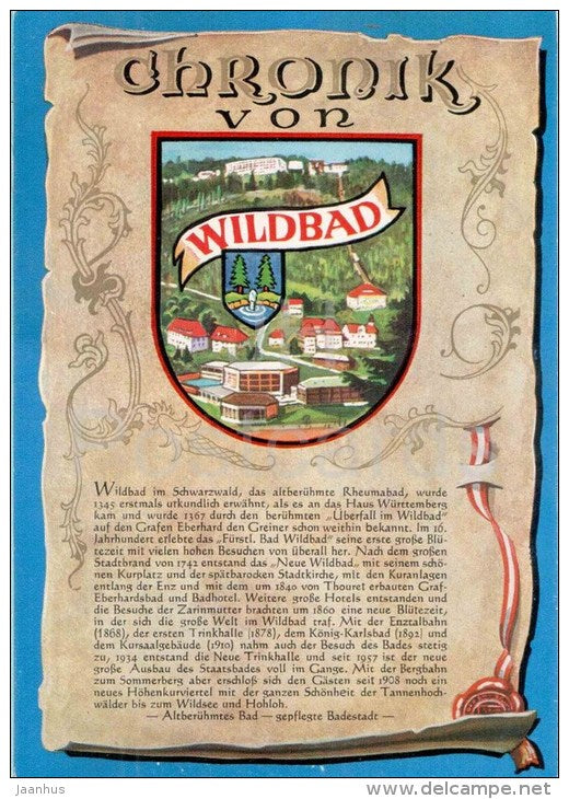 Chronik von Wildbad - 34/1224 - Germany - nicht gelaufen - JH Postcards