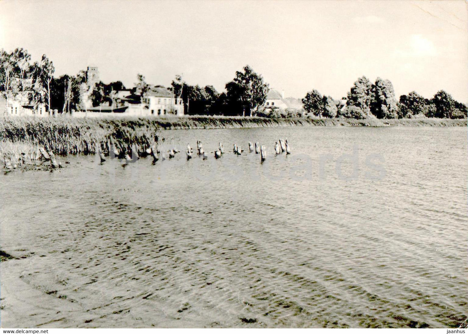 Banie - Nad Jeziorem Dlugim - lake - 1968 - Poland - used - JH Postcards