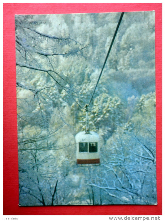 Rope-Way across the Gauja Dale in Sigulda - Sigulda - Latvia USSR - unused - JH Postcards