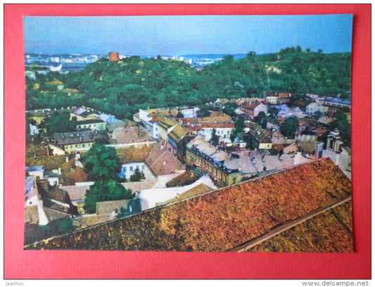 A Panorama of Vilnius - Vilnius Old Town - 1981 - Lithuania USSR - unused - JH Postcards