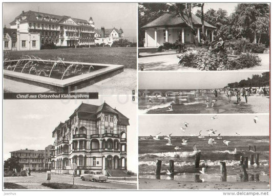 Gruss aus Ostseebad Kühlungsborn - FDGB-Erholungsheim Georgi Dimitroff , Schloss am Meer - Germany - 1985 gelaufen - JH Postcards