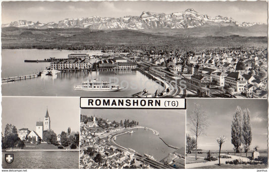 Romanshorn TG - multiview - ship - 13649 - Switzerland - 1963 - used - JH Postcards