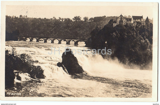 Rheinfall - 4788 - old postcard - 1928 - Switzerland - used - JH Postcards