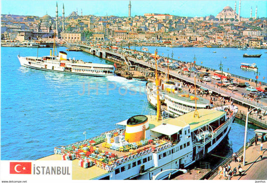 Istanbul - Galata Bridge - New Mosque - Suleymaniye - 34/114 - Keskin - Turkey - unused - JH Postcards