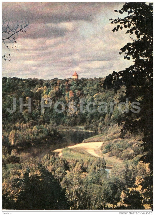 The Gauja river valley - Sigulda - Latvia USSR - unused - JH Postcards