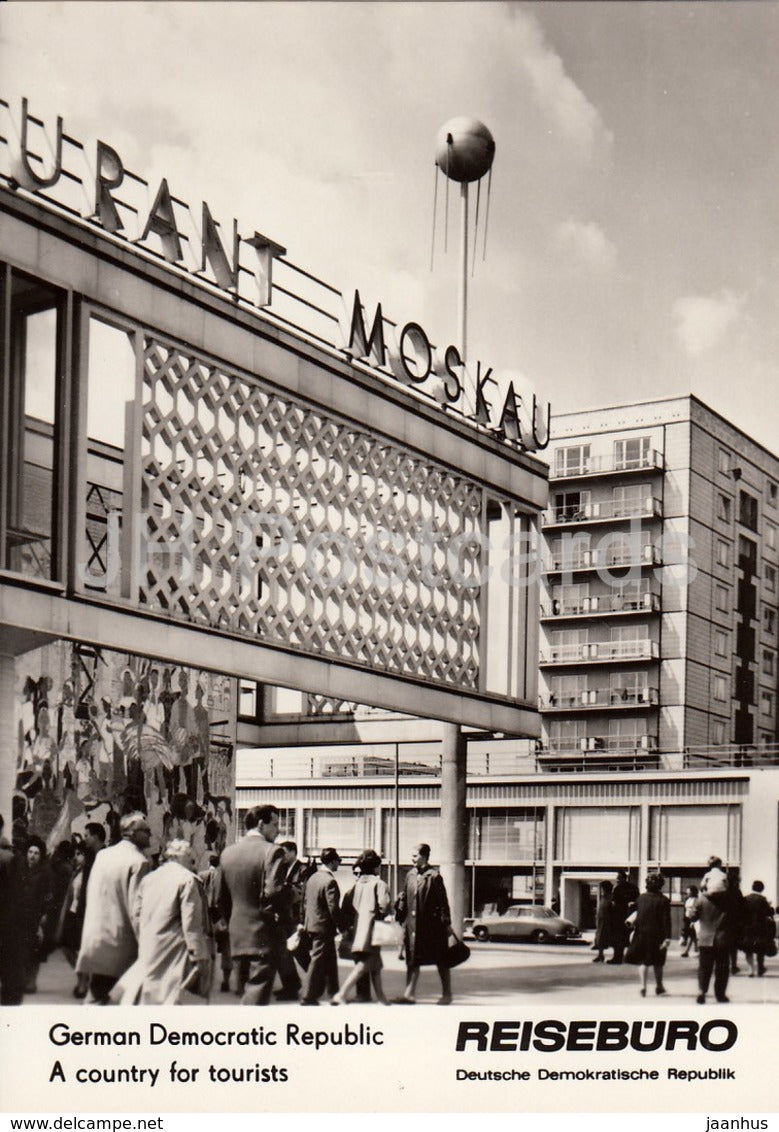 Berlin - Restaurant Moskau - REISEBÜRO - 1964 - DDR - Germany - unused - JH Postcards