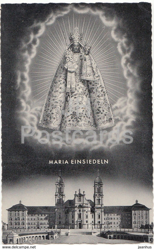 Maria Einsiedeln - 201 - Switzerland - 1961 - used - JH Postcards