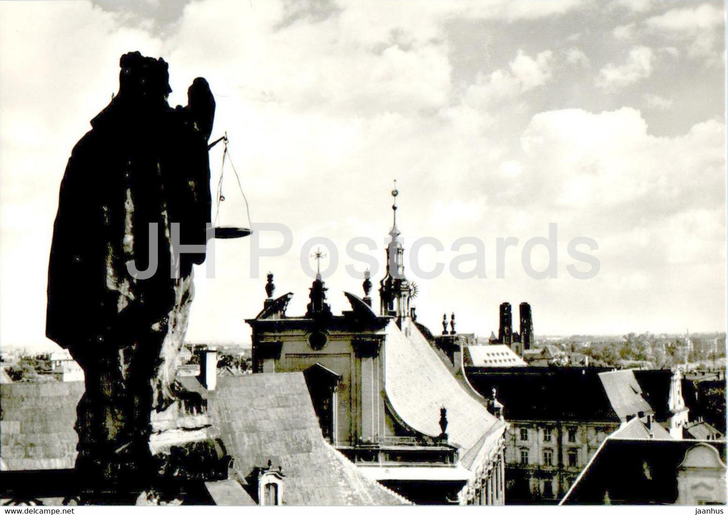 Wroclaw - Widok z Uniwersytetu - View from the University - Poland - unused - JH Postcards