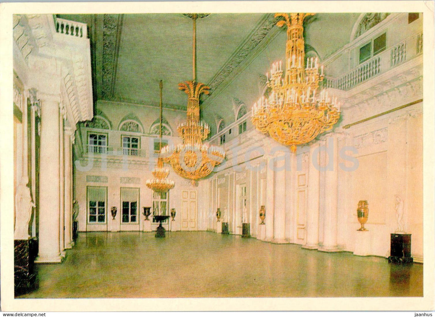 Leningrad - St Petersburg - Hermitage - The Field Marshals Hall  in the Winter Palace - 1984 - Russia USSR - unused - JH Postcards