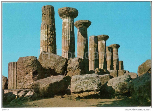 Tempio di Ercole - Hercule`s temple - Agrigento - Sicilia - 9 - Italia - Italy - unused - JH Postcards