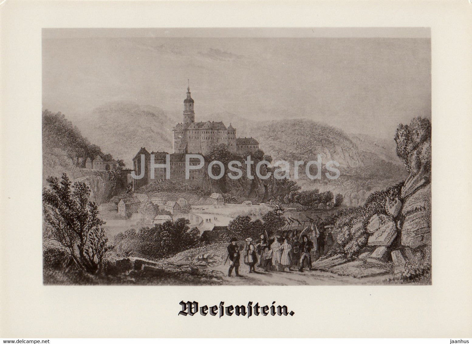 Weesenstein by R. Roberts - Sachsische Burgen - Saxon Castles - DDR Germany - unused - JH Postcards