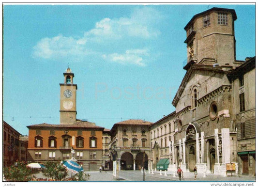 Duomo e Palazzo del Monte - Cathedral and Del Monte Palace - Reggio Emilia - Emilia-Romagna - Italia - Italy - unused - JH Postcards