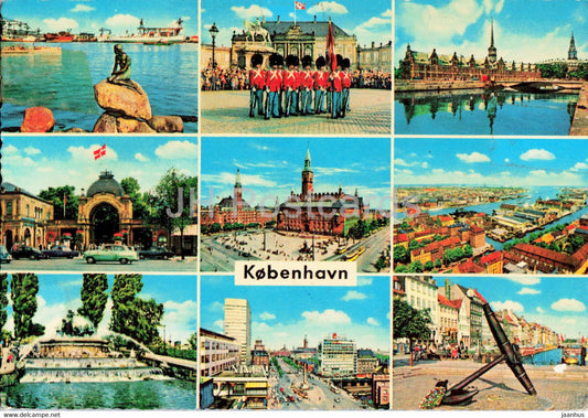 Copenhagen - multiview - city views - 1967 - Denmark - used - JH Postcards