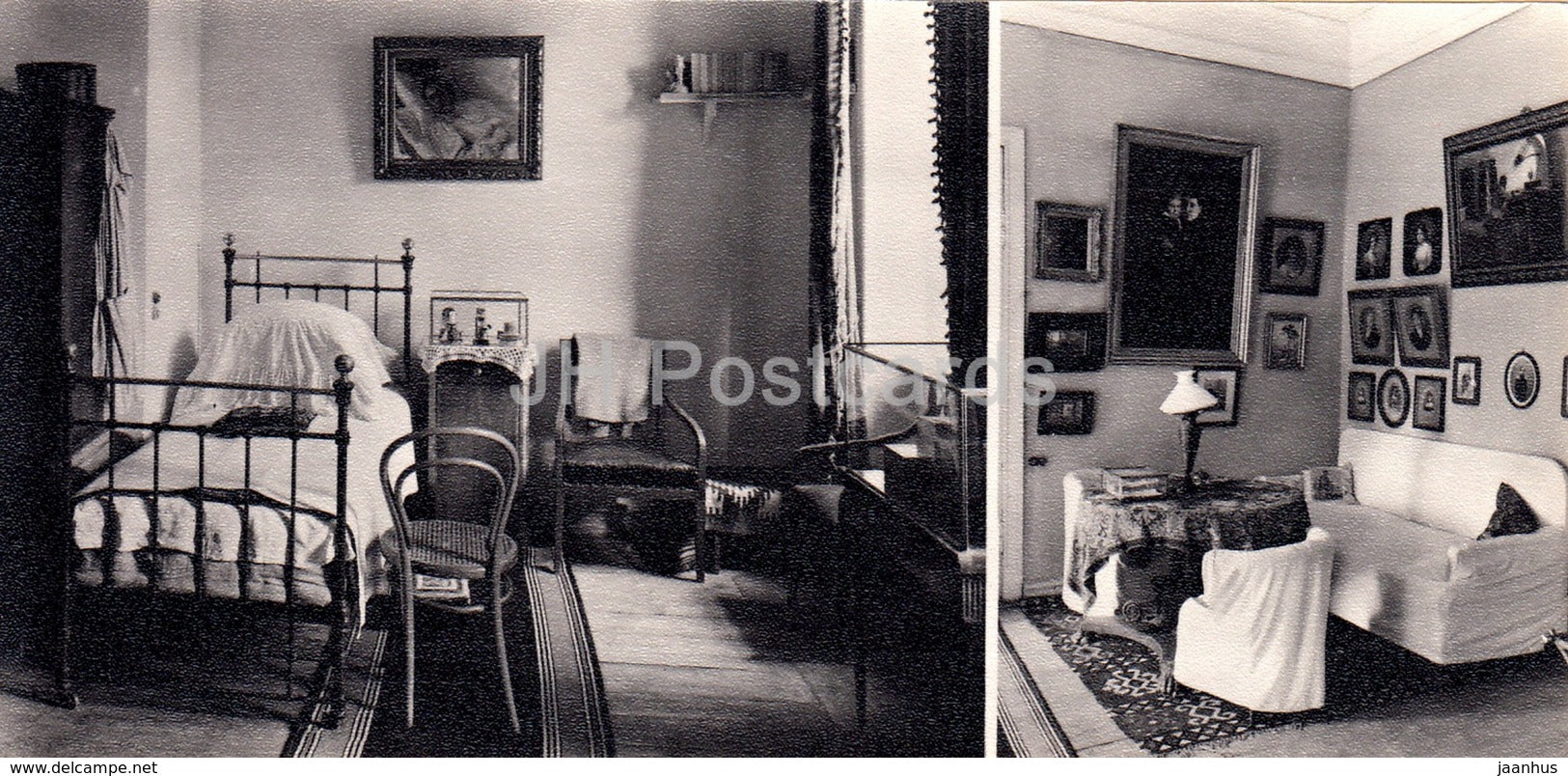 Yasnaya Polyana - Bedroom - Living Room - Leo Tolstoy Museum - 1968 - Russia USSR - unused - JH Postcards