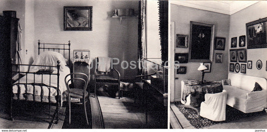 Yasnaya Polyana - Bedroom - Living Room - Leo Tolstoy Museum - 1968 - Russia USSR - unused - JH Postcards