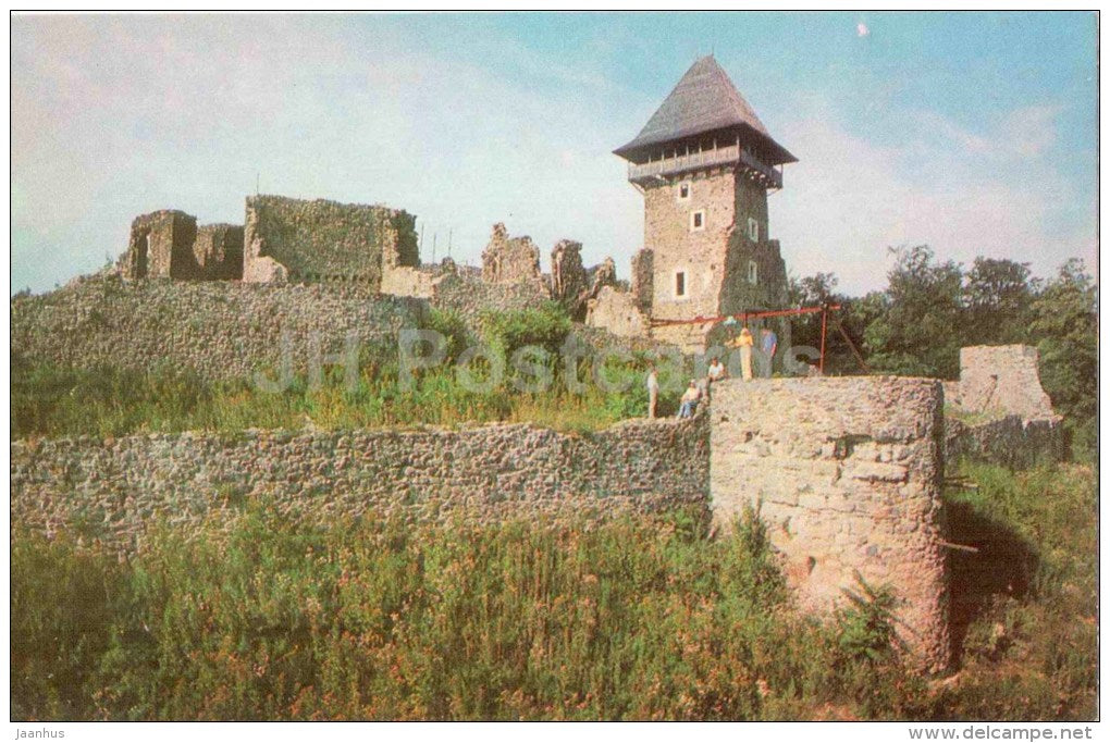 Nevitsky castle near Uzhhorod - Carpathians - Karpaty - 1980 - Ukraine USSR - unused - JH Postcards