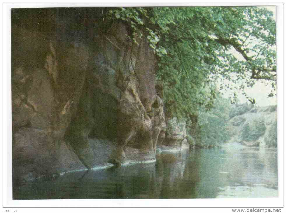 The Gauja river - Latvian views - Latvia USSR - unused - JH Postcards