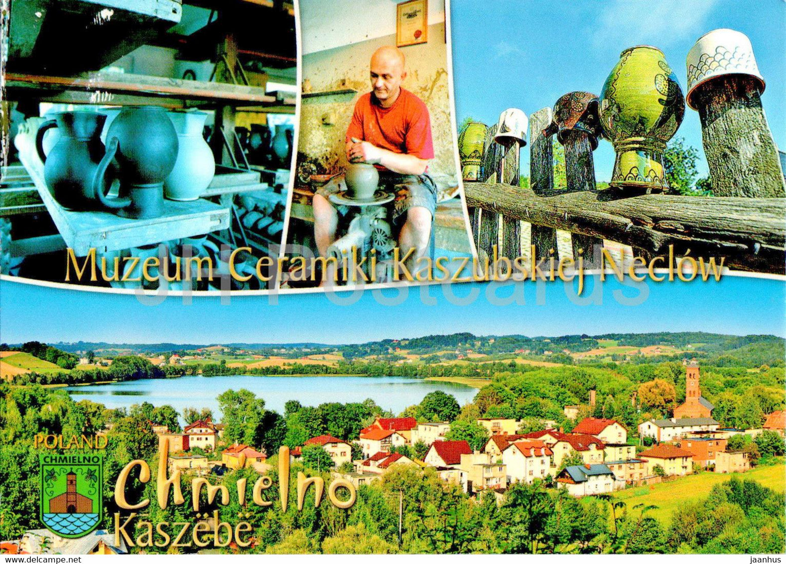 Chmielno - Muzeum Ceramiki Kaszubskiej Neclow - Museum of Kashubian Pottery Necels - multiview - Poland - used - JH Postcards