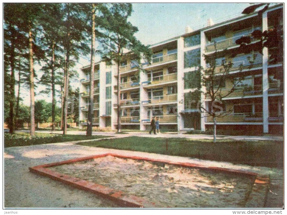 dwelling house in Bulduri - Jurmala - old postcard - Latvia USSR - unused - JH Postcards