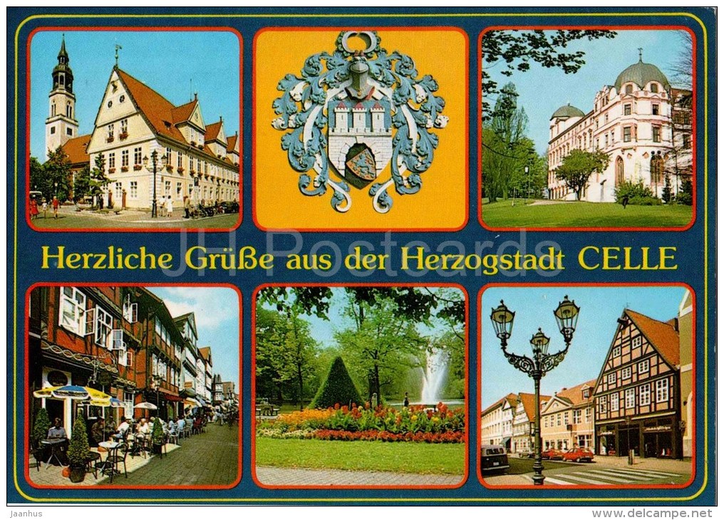 Herzliche Grüße aus der Herzogstadt Celle - 3100 - Germany - 1987 gelaufen - JH Postcards