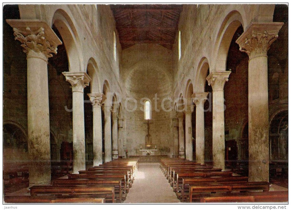 Chiesa S. Maria Nuova , interno - S. Maria Nuova Church , interior - Viterbo - Lazio - Italia - Italy - unused - JH Postcards