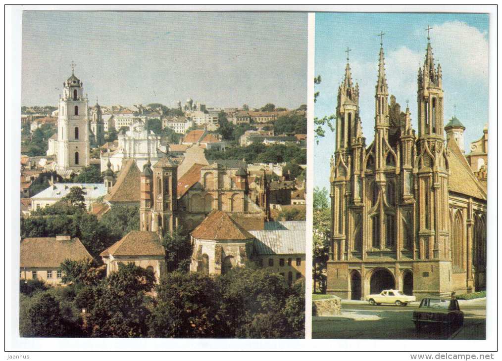 The Architectual ensemble in the Old Town - Vilnius - 1983 - Lithuania USSR - unused - JH Postcards