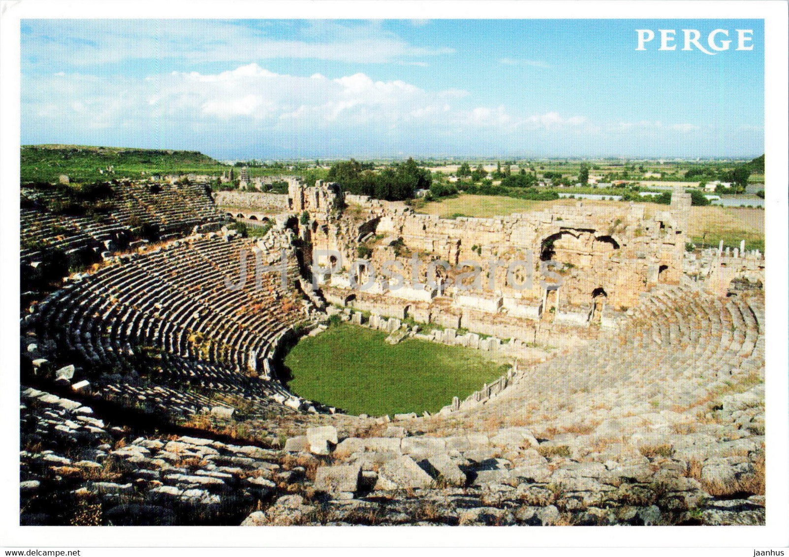 Perge - The Theatre - ancient world - BKG - Turkey - unused - JH Postcards