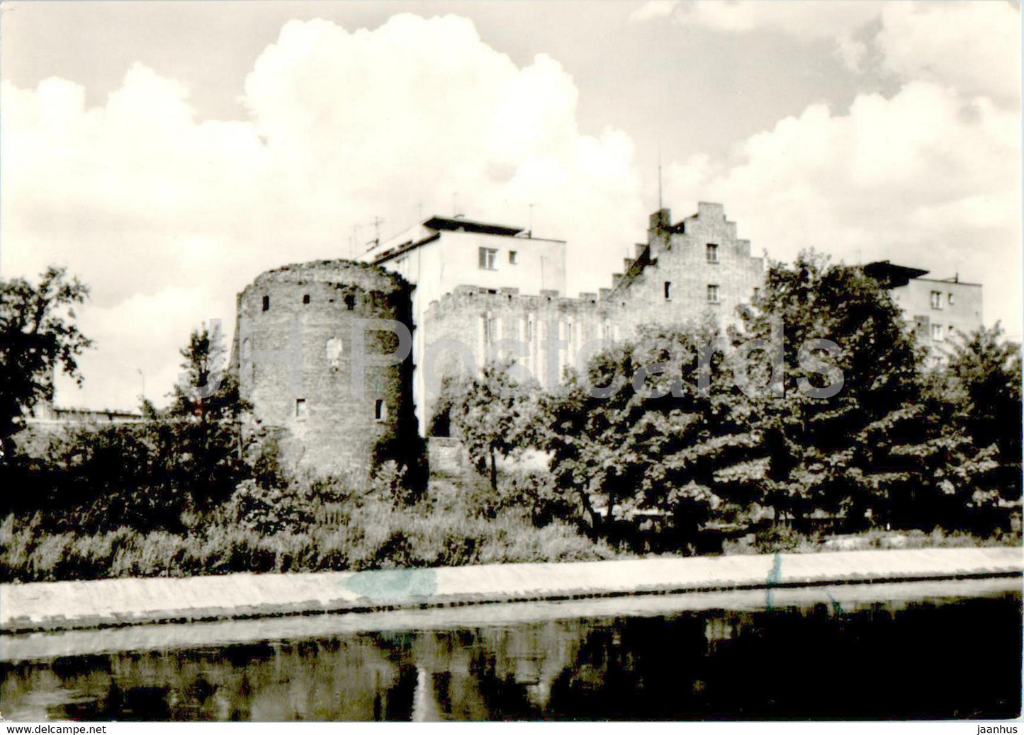 Slupsk - medieval defensive walls with the Witches Tower - Fragment sredniowiecznych murow obronnych Poland - used - JH Postcards