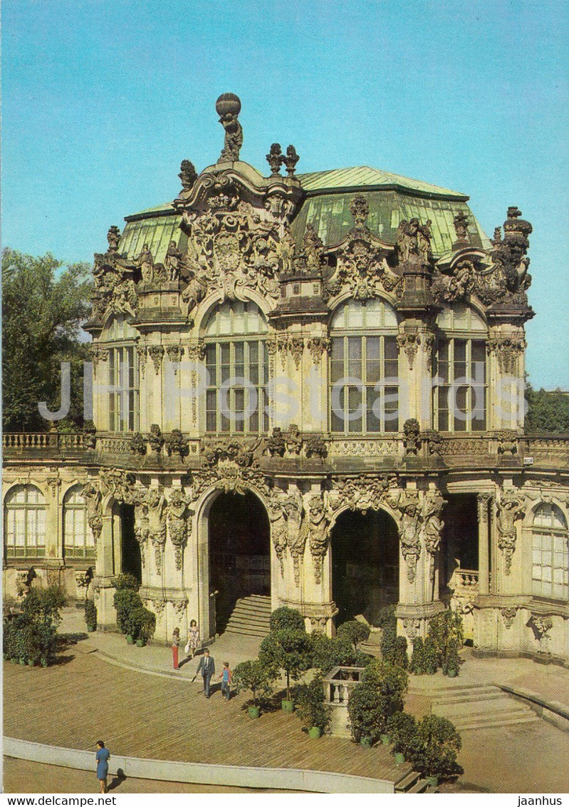 Dresden Zwinger - Wallpavillon - palace - DDR Germany - unused - JH Postcards