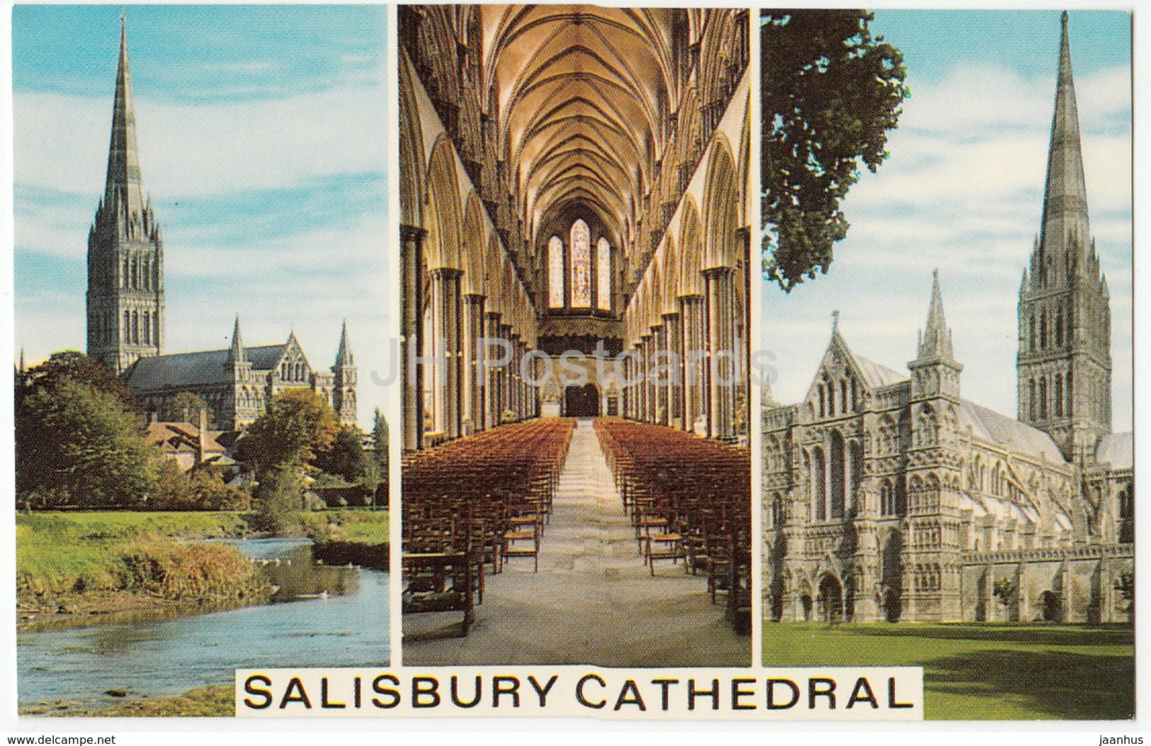 Salisbury Cathedral - multiview - United Kingdom - England - unused - JH Postcards