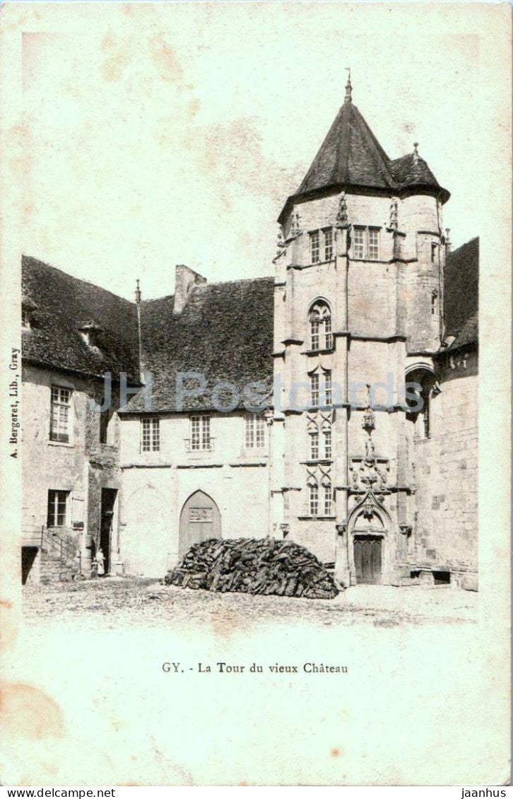 Gy - La Tour du vieux Chateau - castle - old postcard - France - unused - JH Postcards