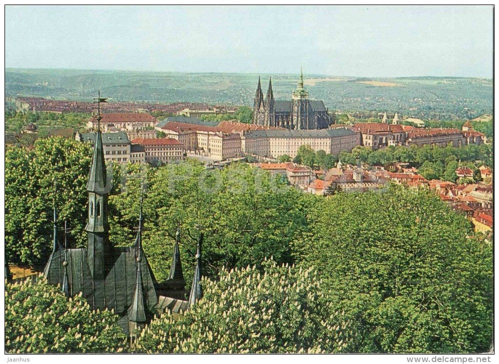 Prague Castle Hradcany - Praha - Prague - Czechoslovakia - Czech - unused - JH Postcards