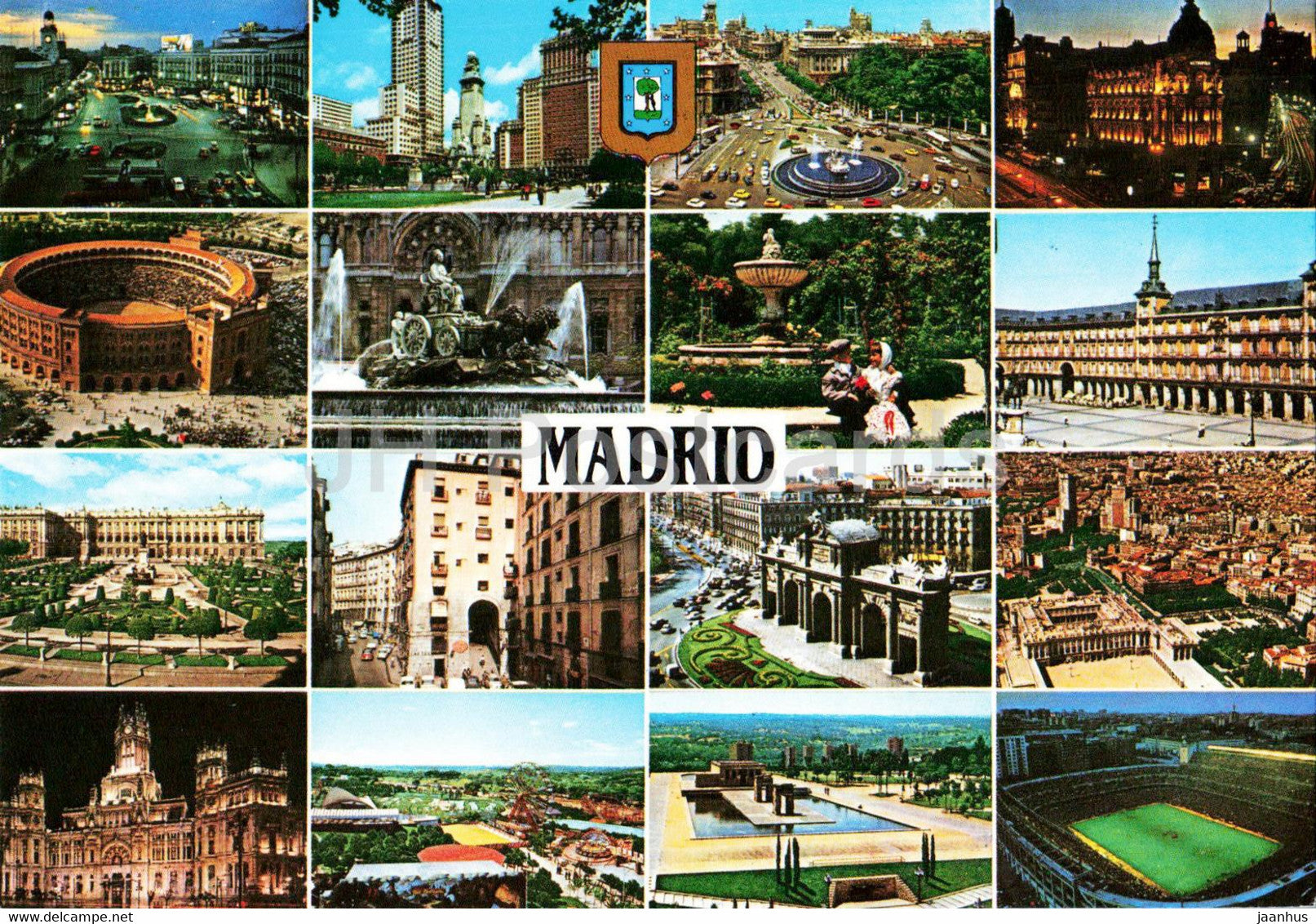 Madrid - Diversos Aspectos - mutiview - 26 - Spain - unused - JH Postcards