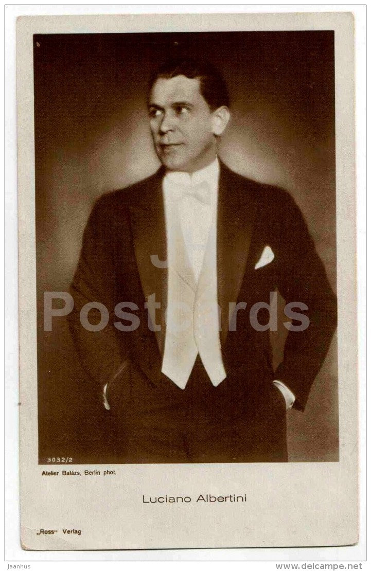 Luciano Albertini - movie actor - film - 3032/2 - old postcard - Germany - unused - JH Postcards