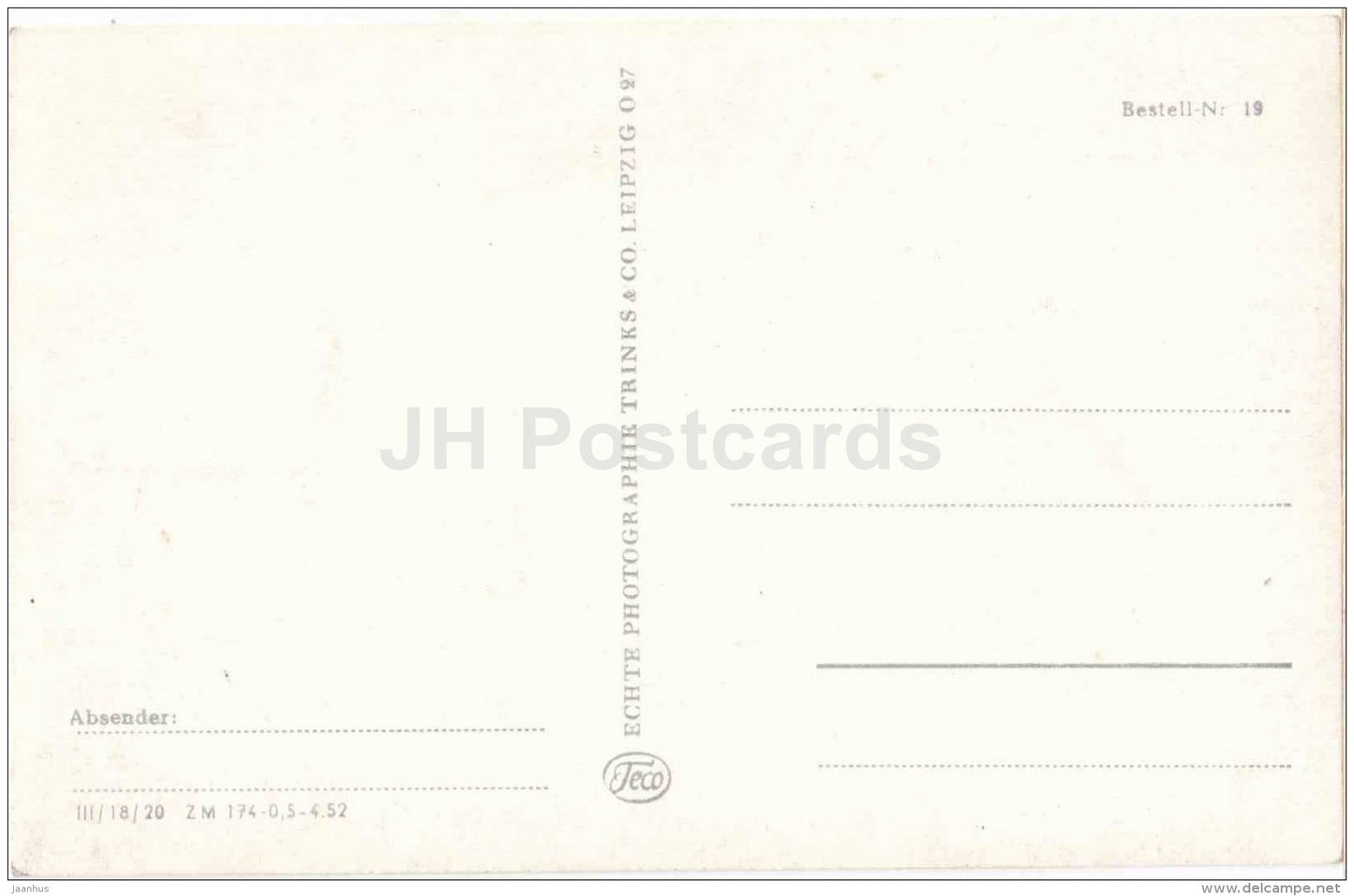 Schloss Sanssouci  , Mittelteil - castle - Potsdam - 19 - Germany - unused - JH Postcards