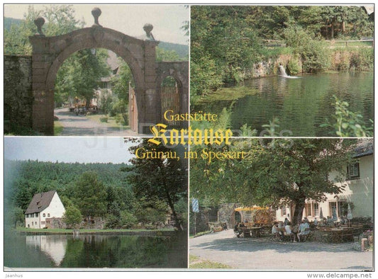 Gaststätte Kartause Grünau - 97907 Hasloch - Germany - nicht gelaufen - JH Postcards