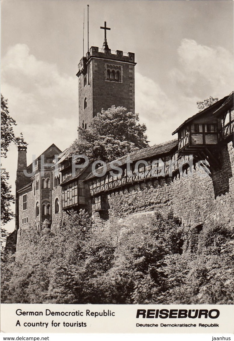 Wartburg near Eisenach - castle - REISEBÜRO - 1964 - DDR - Germany - unused - JH Postcards