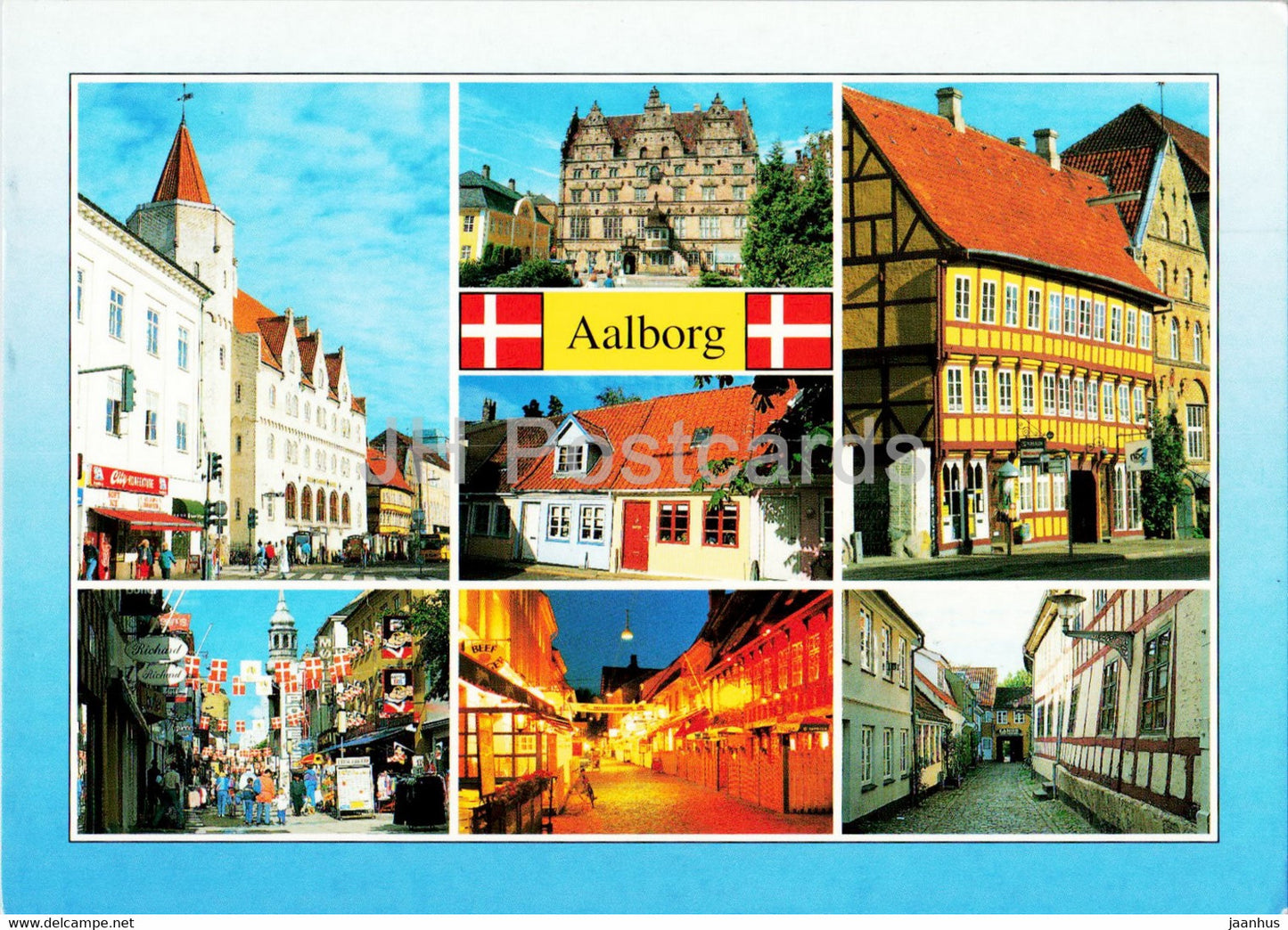 Aalborg - city views - multiview - 1996 - Denmark - used - JH Postcards