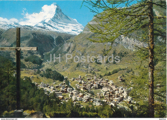 Zermatt mit Matterhorn - 1970s - Switzerland - used - JH Postcards