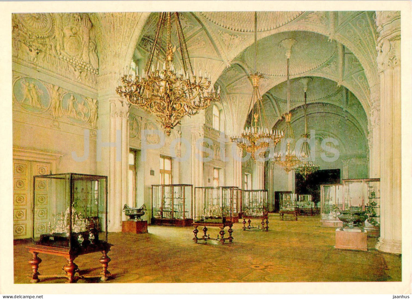 Leningrad - St Petersburg - Hermitage - The Alexander Hall in the Winter Palace - 1984 - Russia USSR - unused - JH Postcards